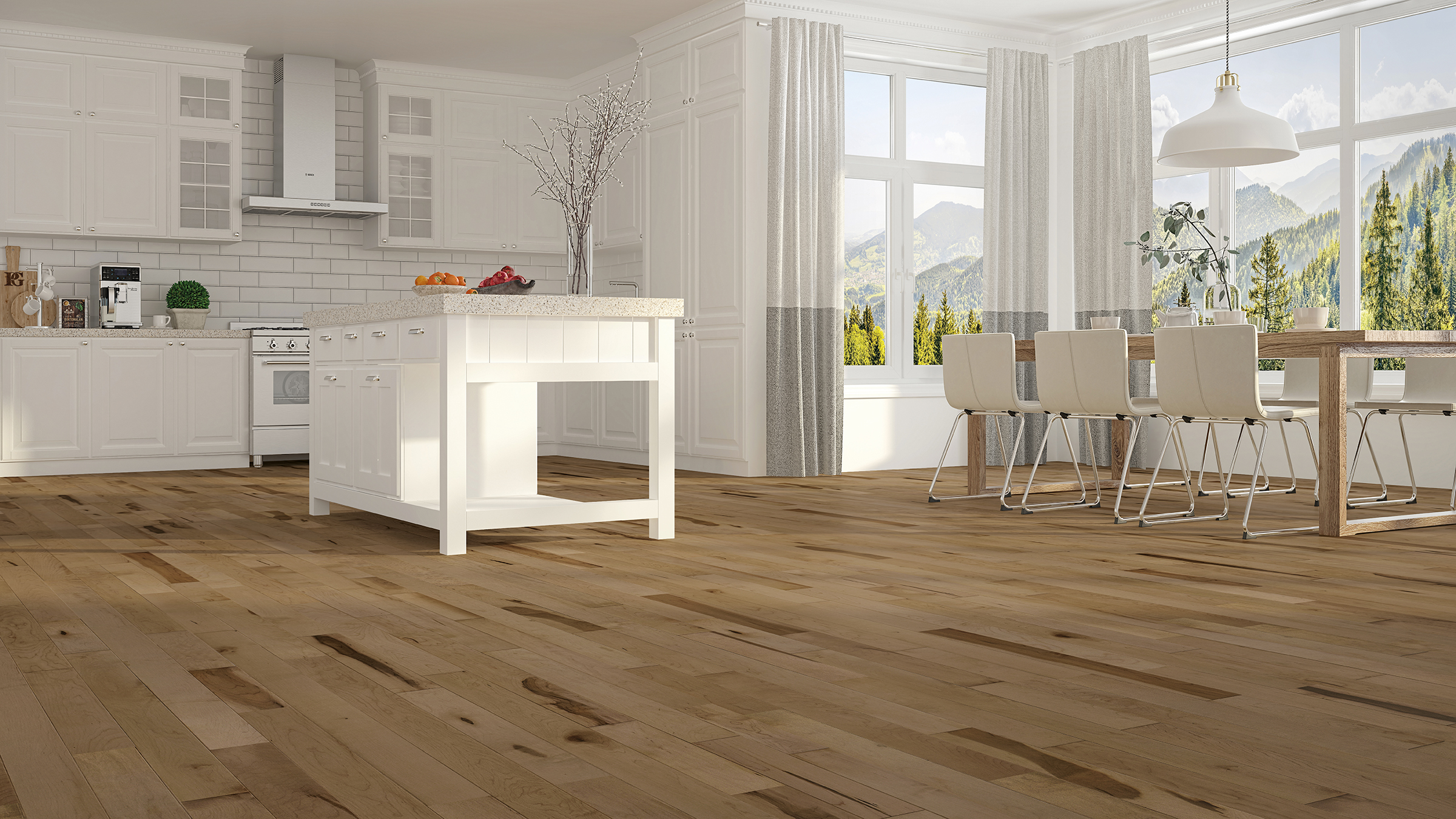 Source flooring in a room