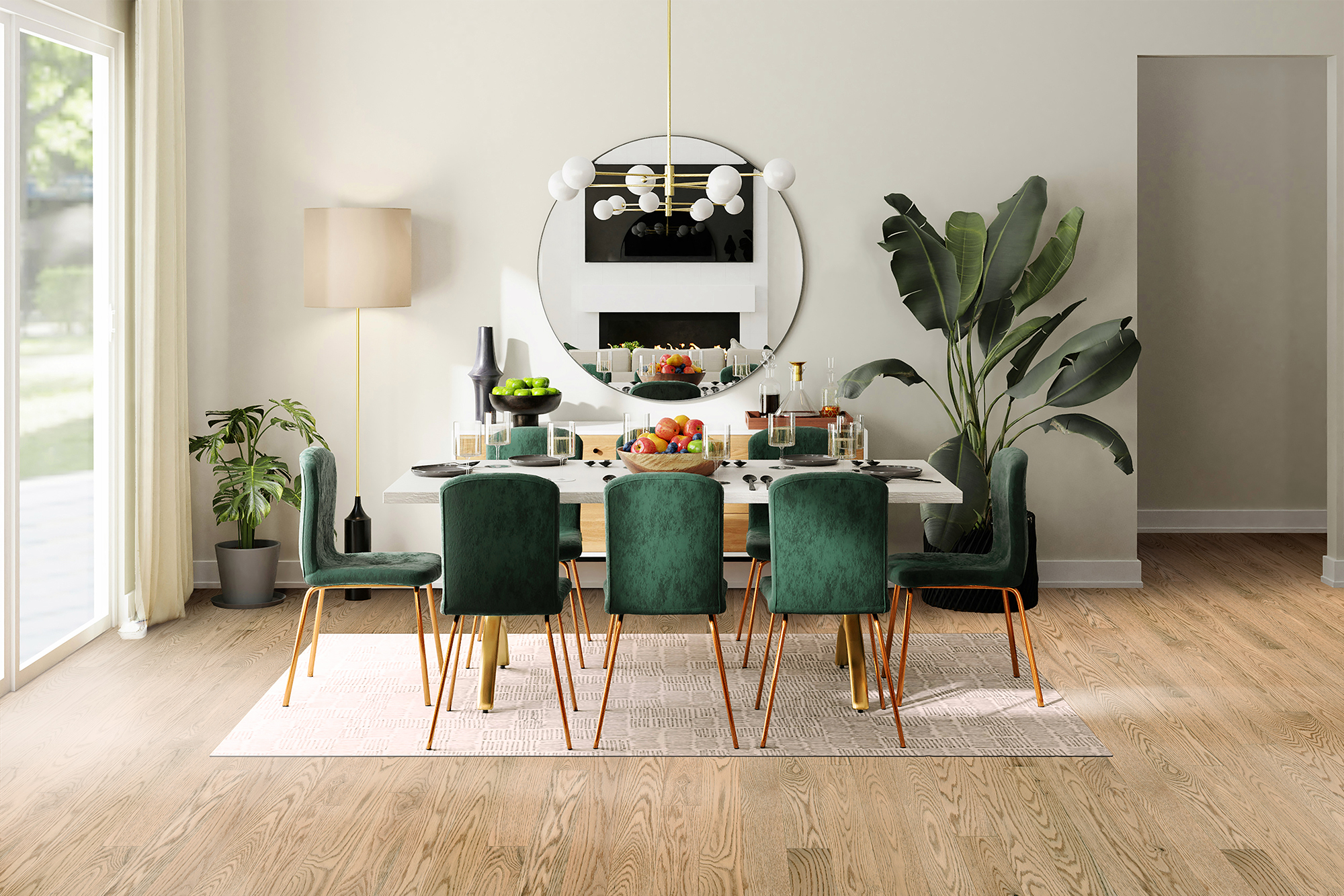 Gaspe flooring in a room