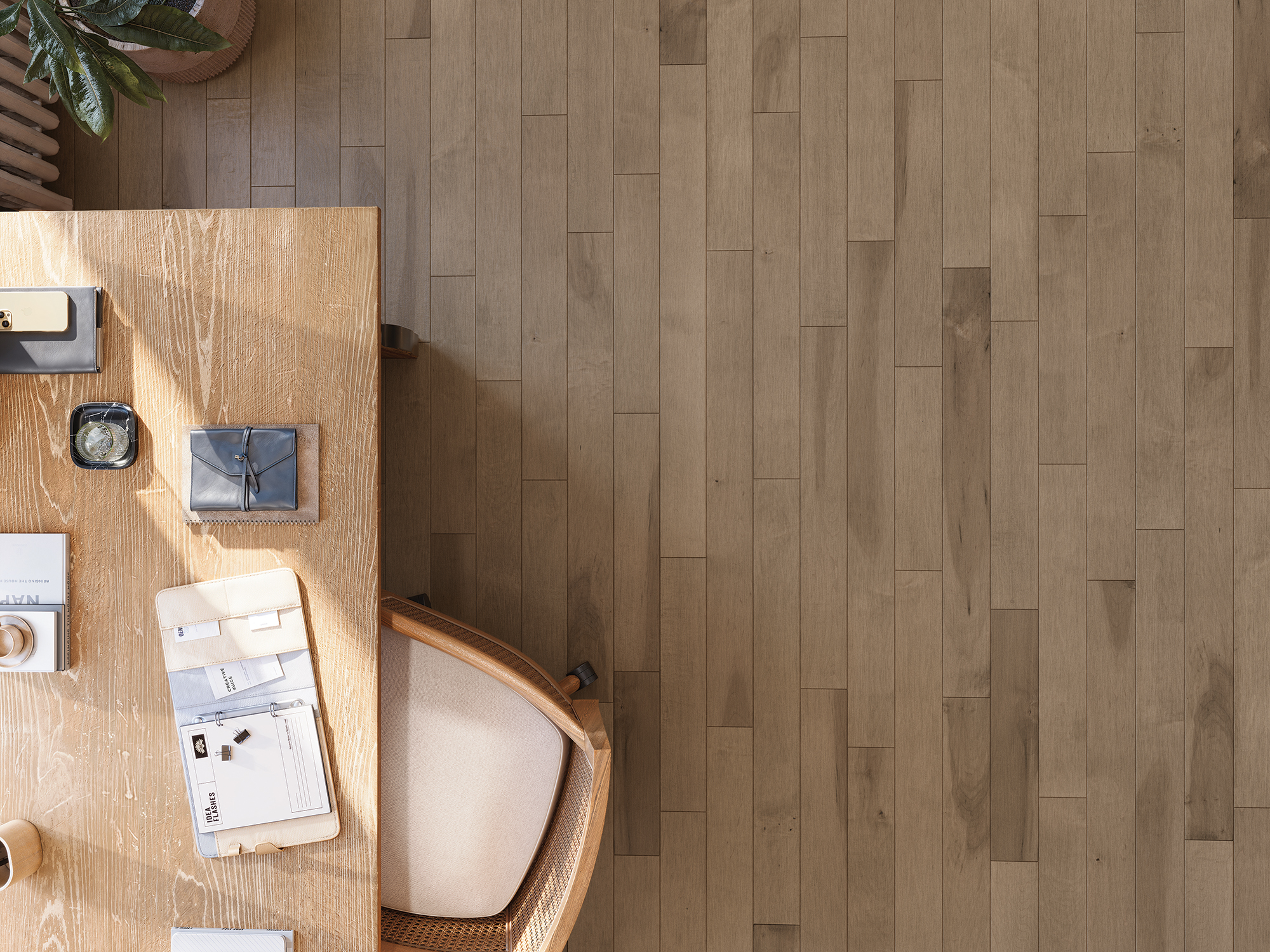 Quietude flooring in a room