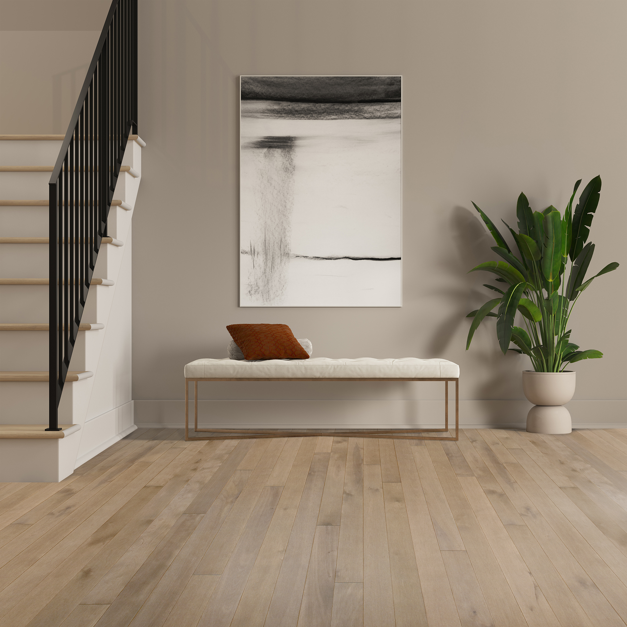 Evasion flooring in a room