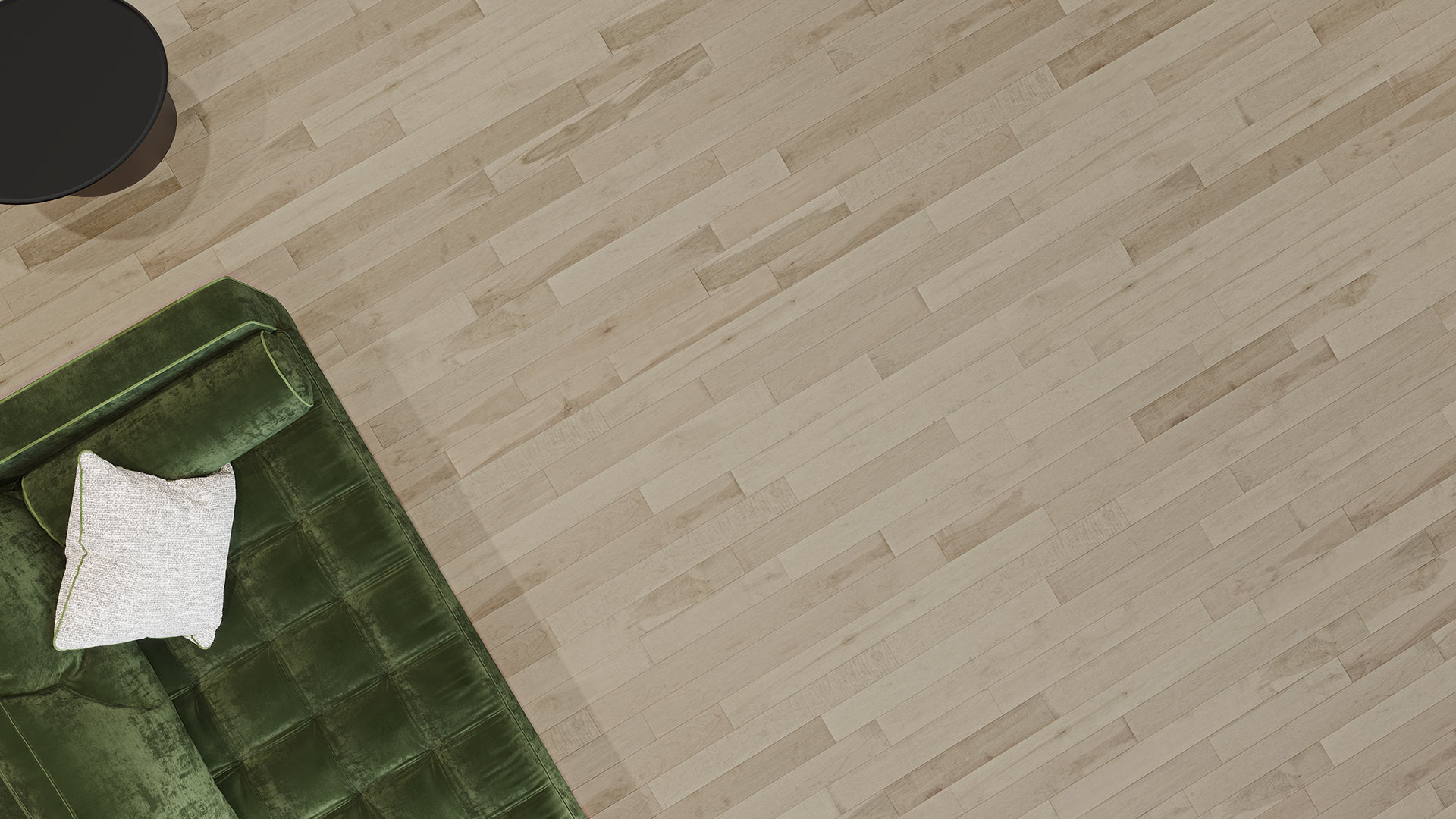 Locus flooring, shown in a room