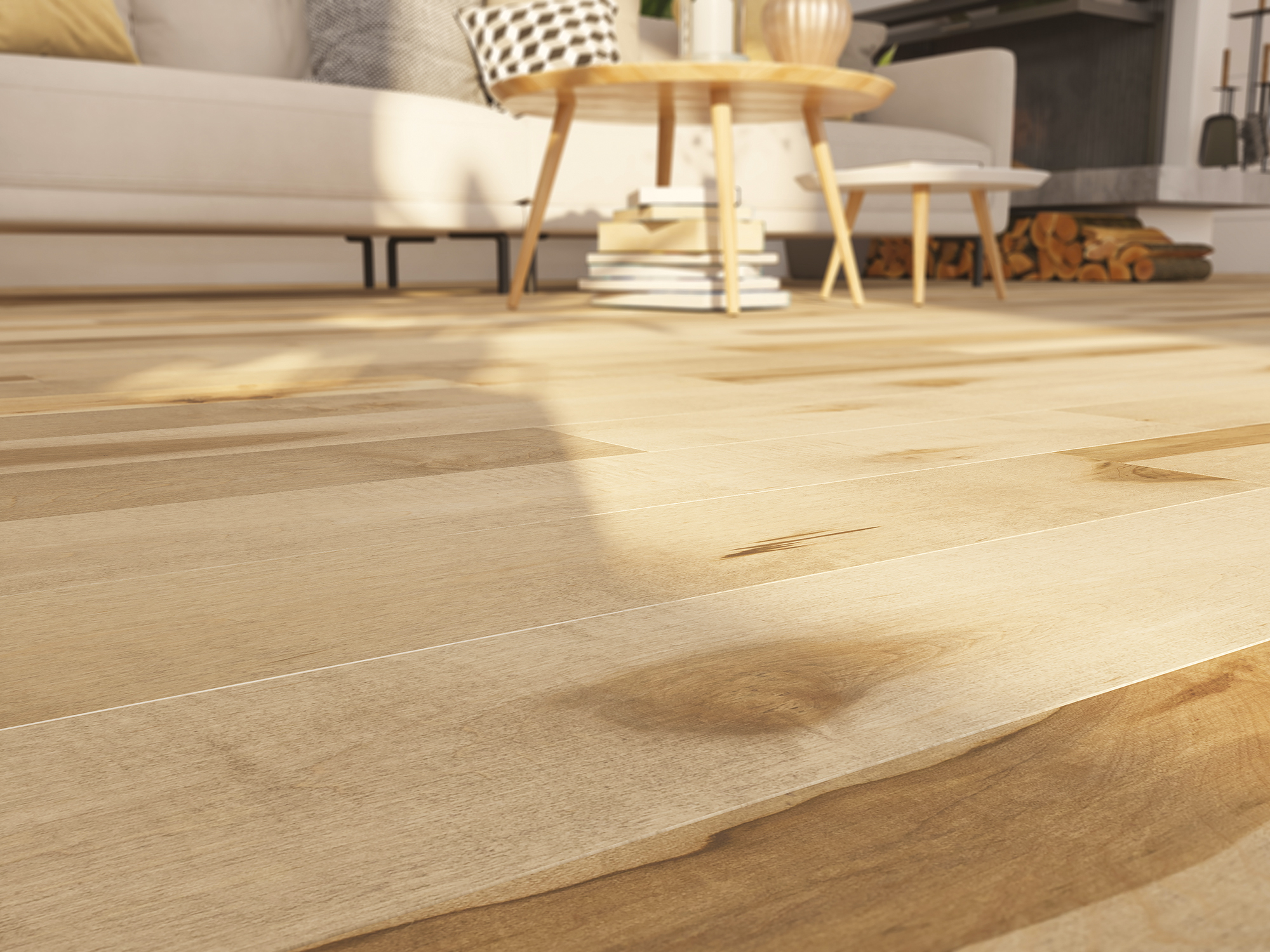 Momentum flooring, shown in a room