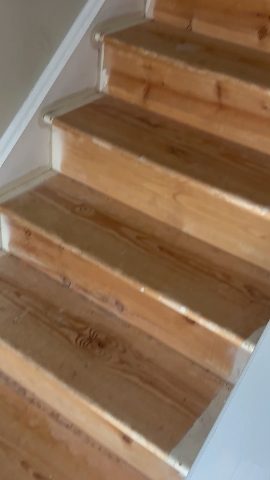 Stairs, back to the wood