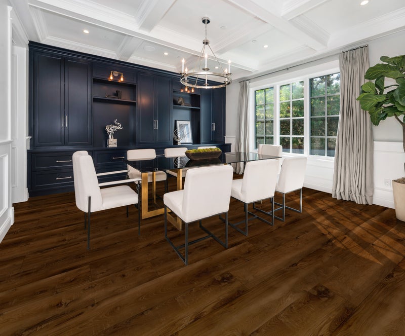 Forest flooring in a room