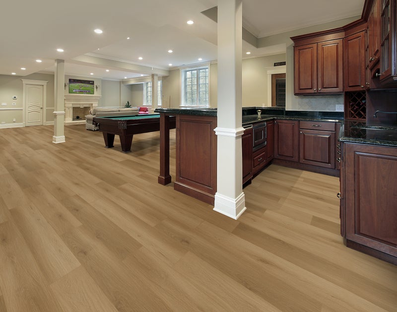 Wheat flooring in a room
