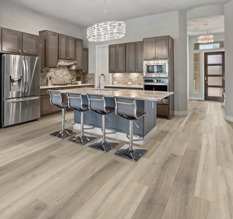 Fieldstone flooring in a room