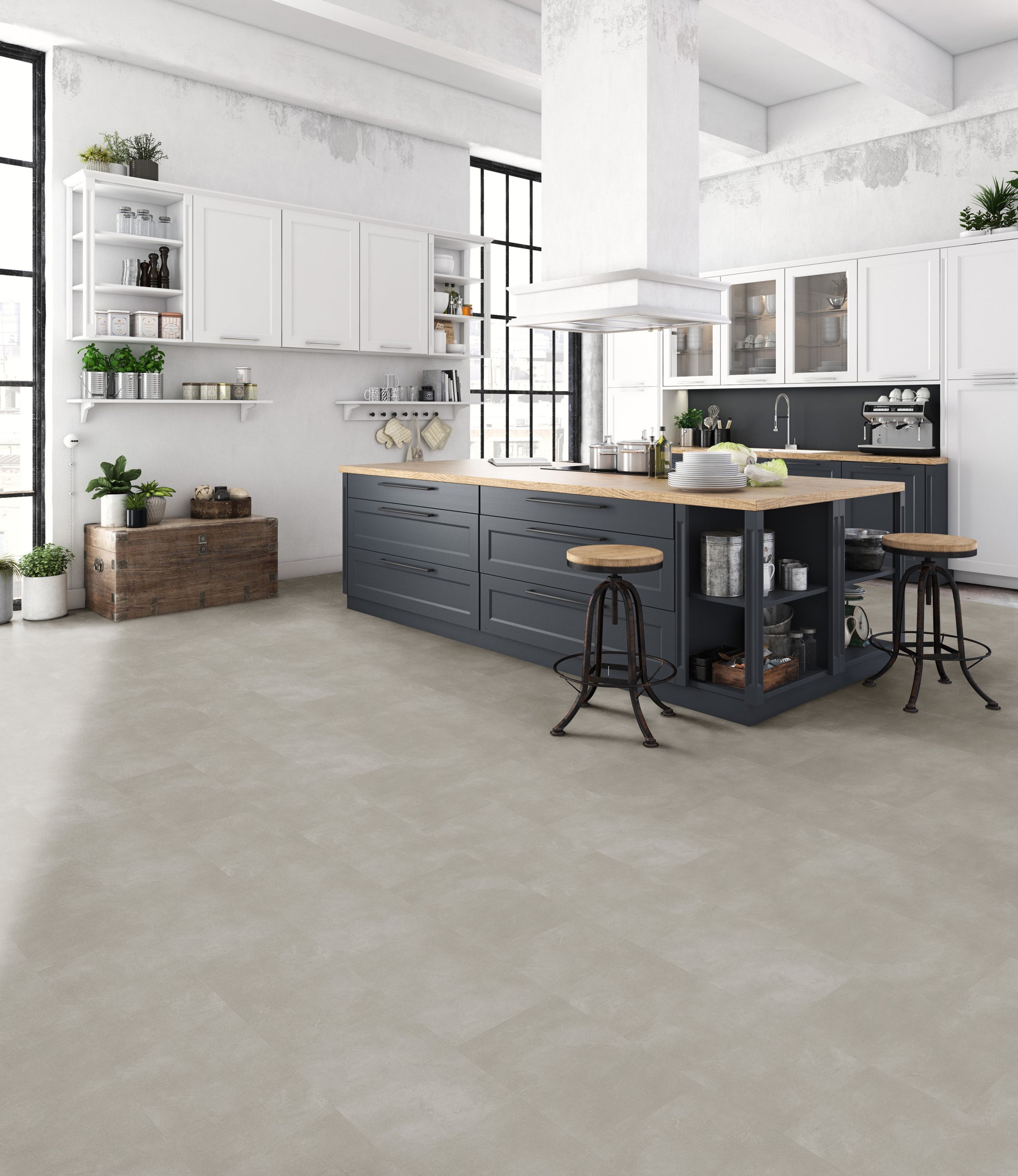 Moonshine flooring, shown in a room
