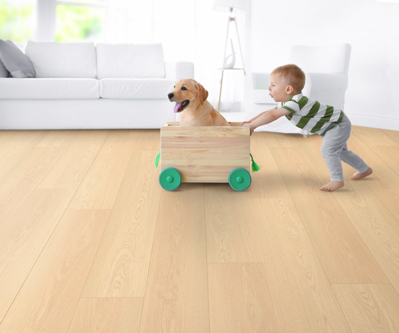 Summer Sun flooring in a room