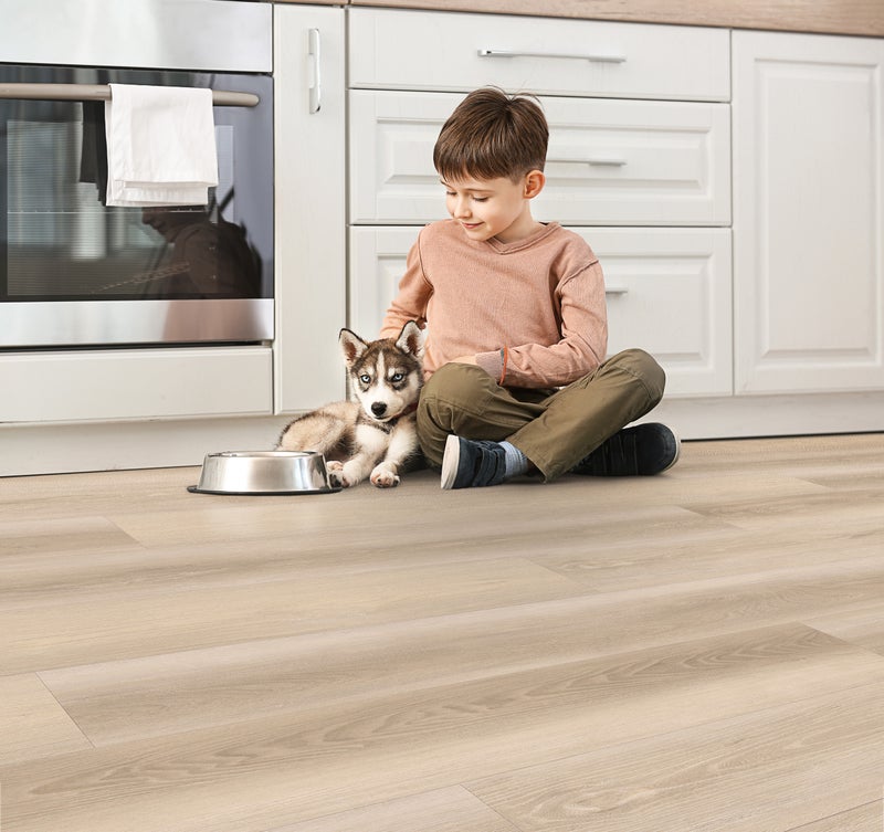 Silver Lining flooring in a room