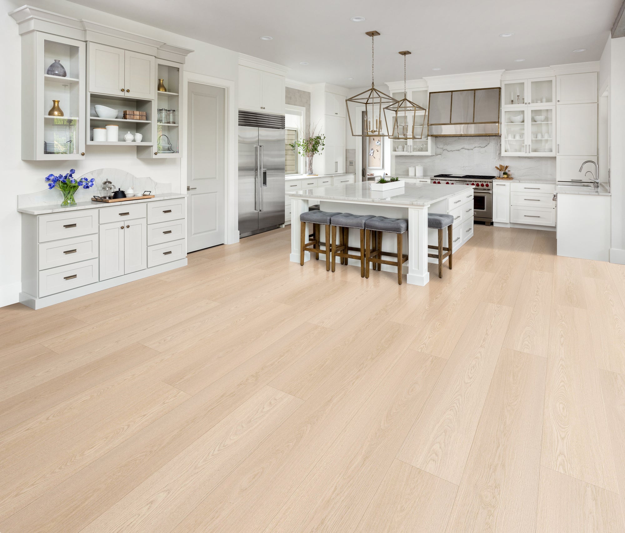 Frosted Taupe flooring, shown in a room