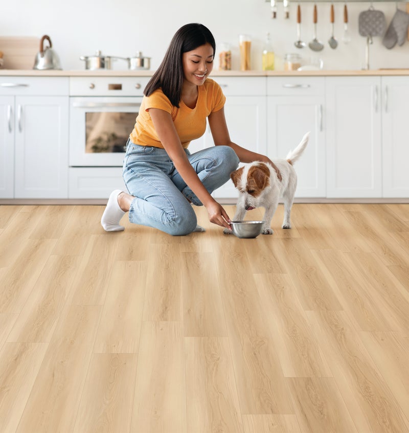 Antique Linen flooring in a room