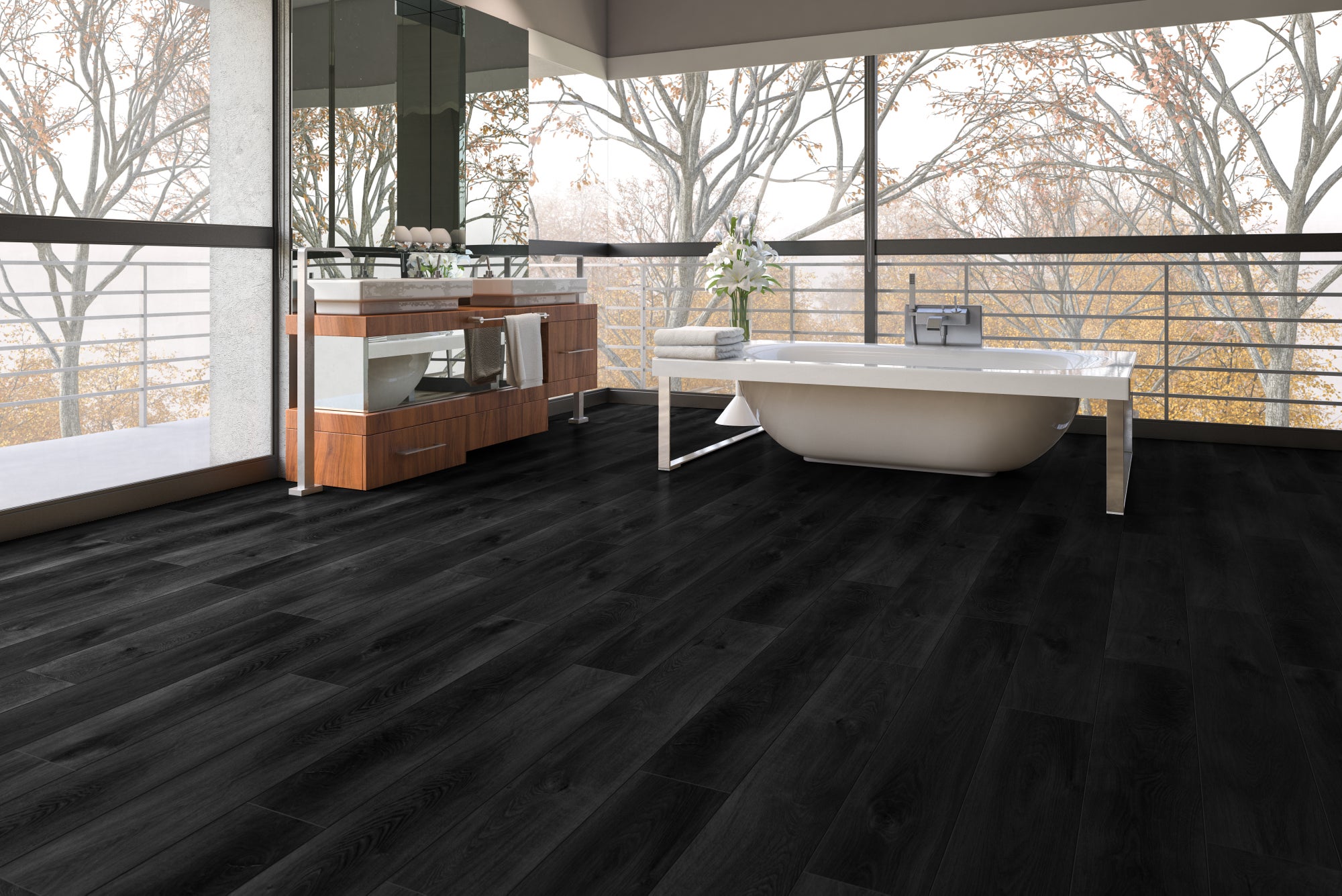 Eclipse flooring, shown in a room