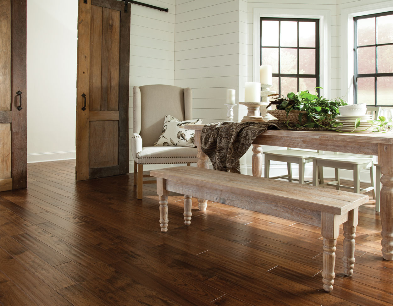 Provincial flooring in a room