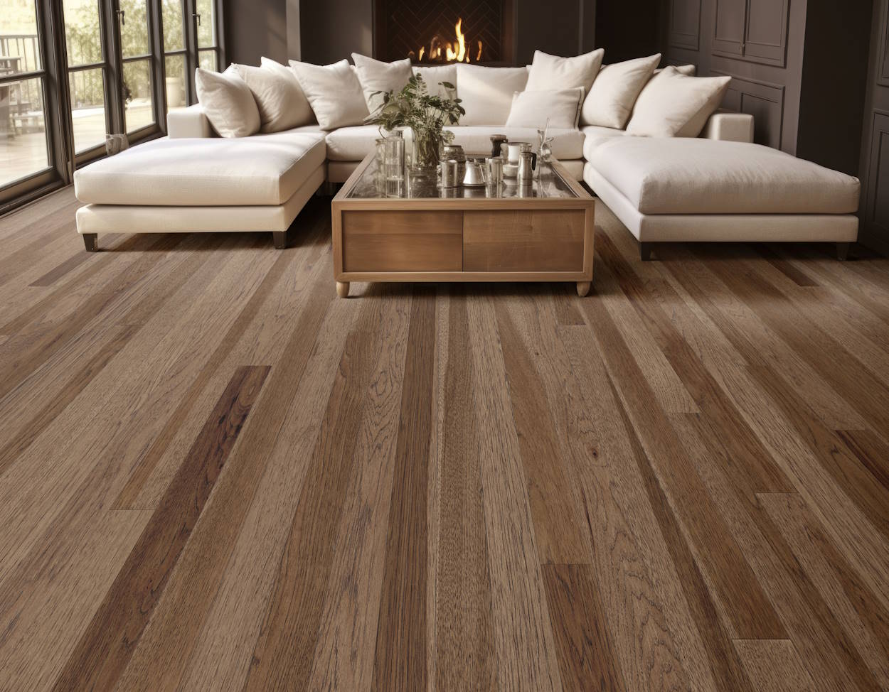 Shadow flooring in a room