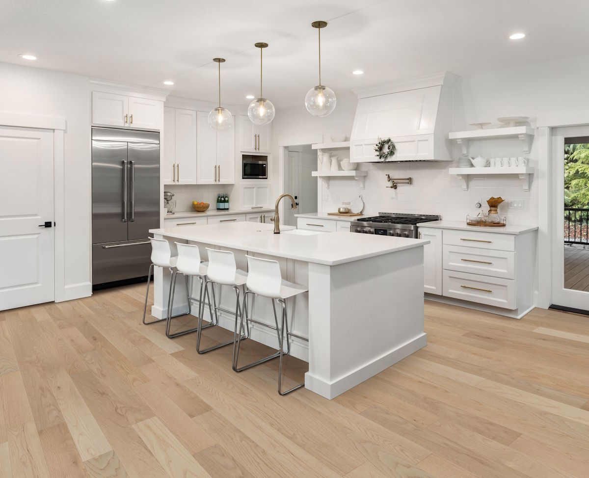Honeygrain flooring in a room