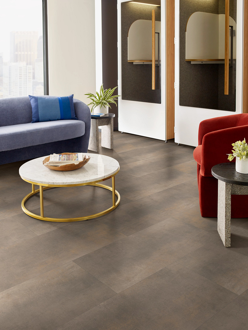 Foil flooring in a room