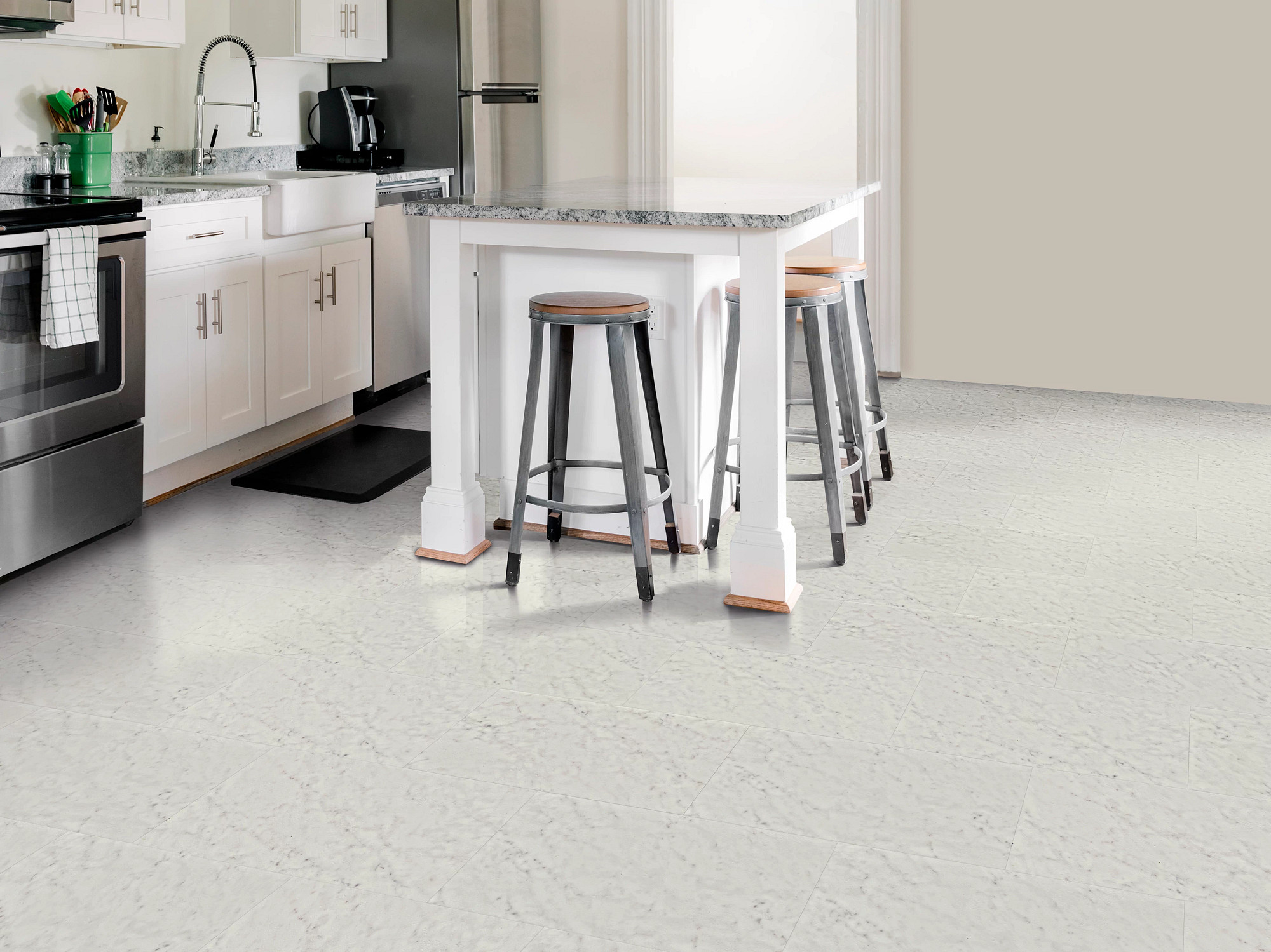 Arctic flooring, shown in a room