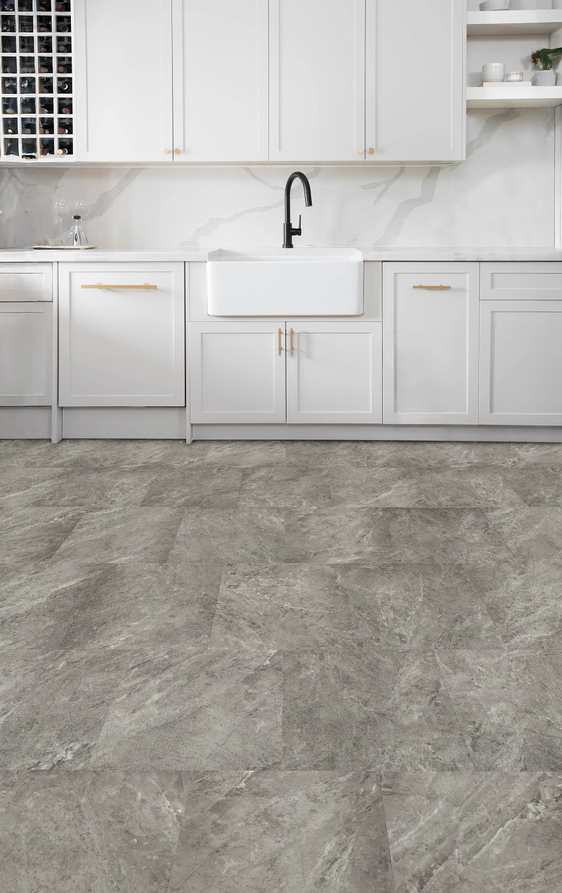 Iron flooring in a room