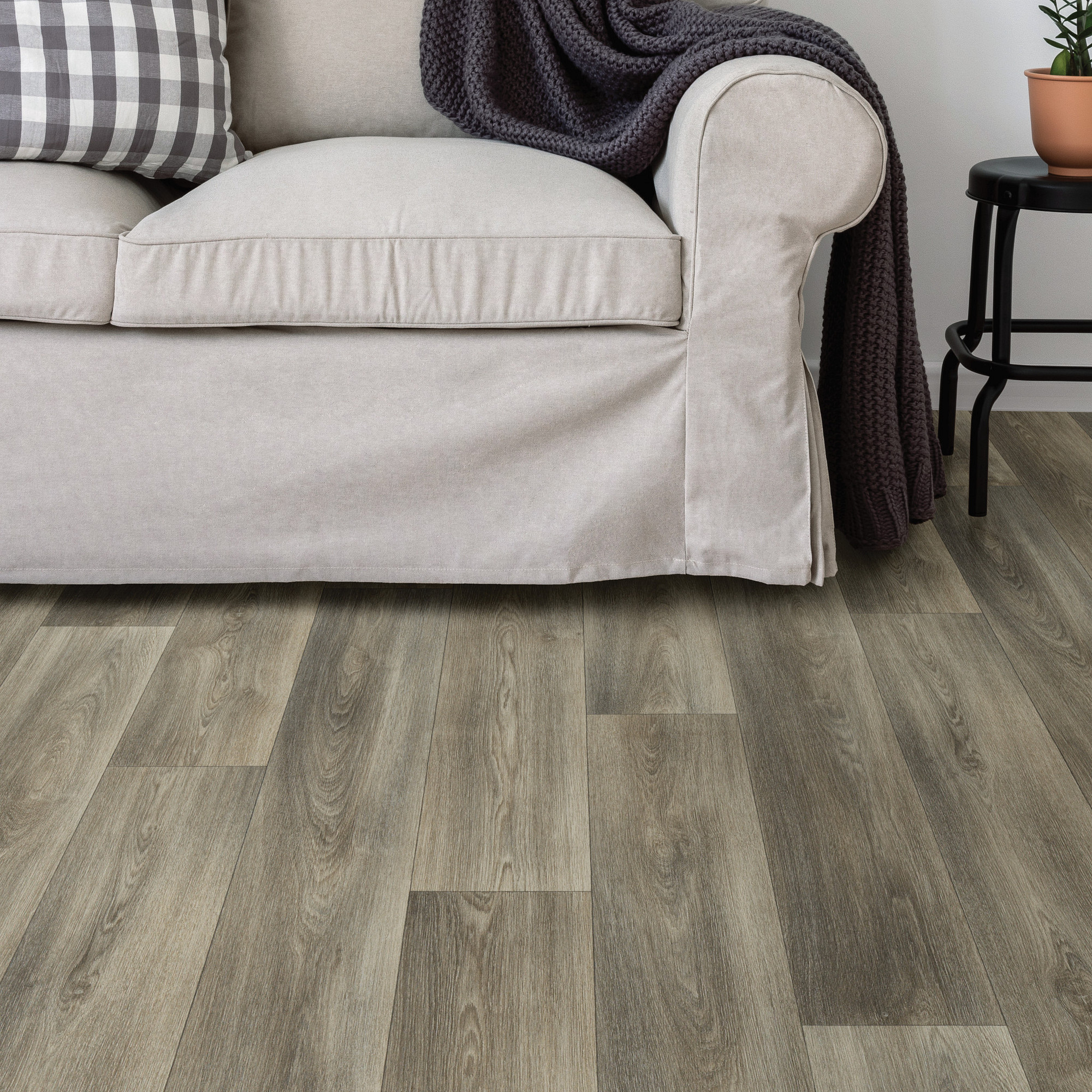 Moreland flooring, shown in a room