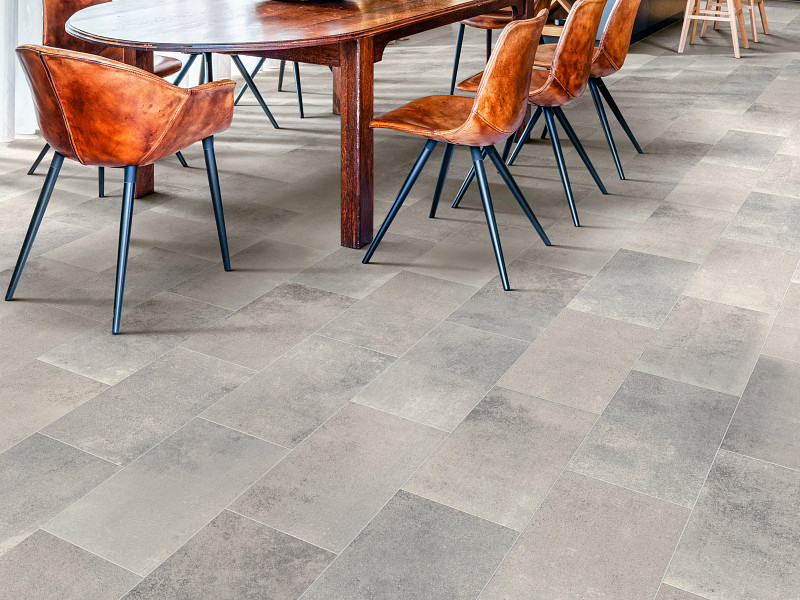 Vitality flooring in a room