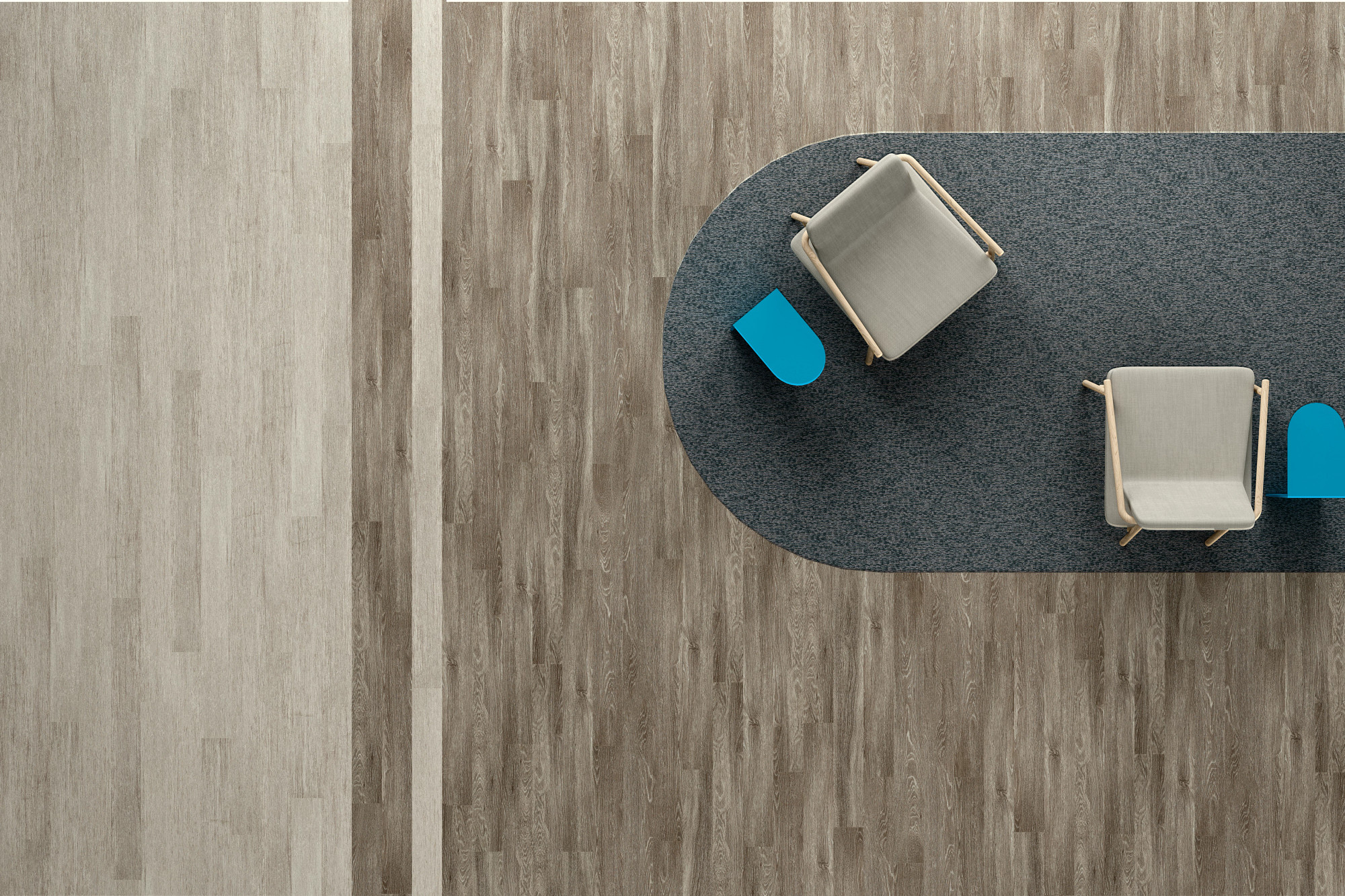 Hamilton Ave flooring, shown in a room