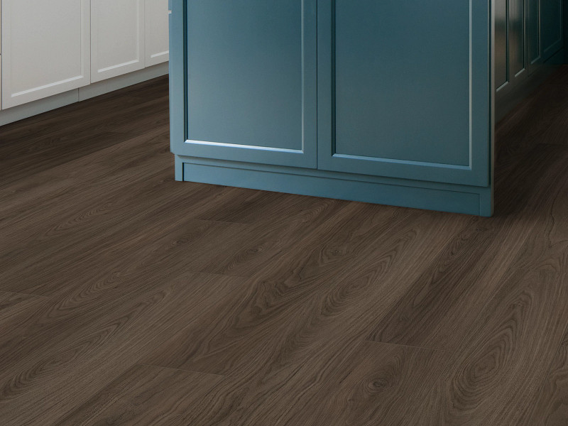 Obsidian flooring in a room