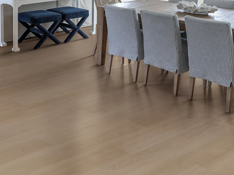 Bentwood Tan flooring in a room