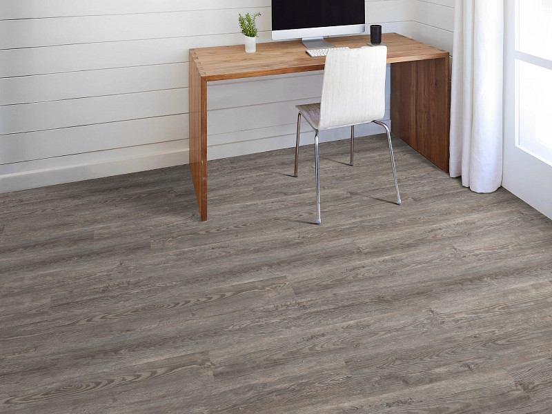 Slate flooring in a room