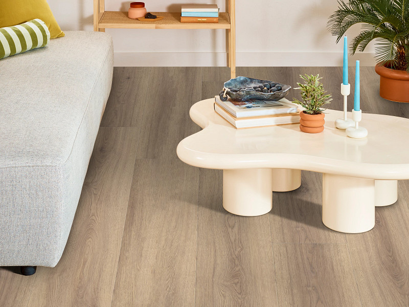 Feathered Oak flooring in a room
