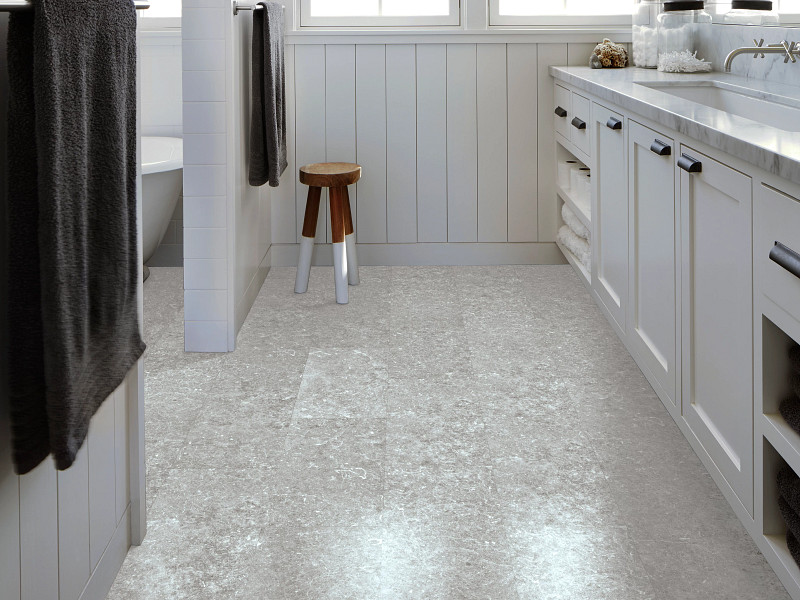 Iron flooring in a room