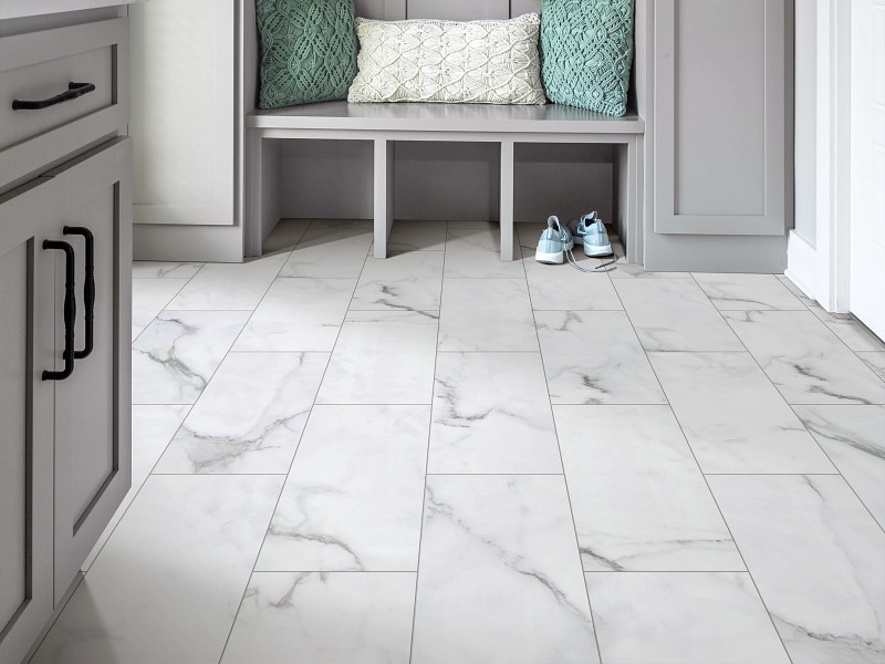 Platinum White flooring in a room