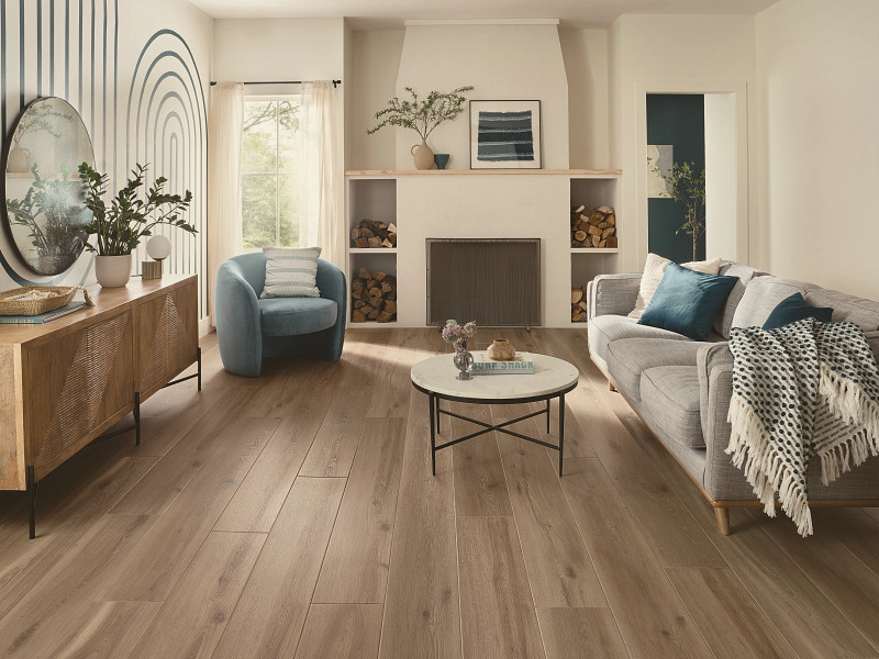 Parchment Oak flooring in a room