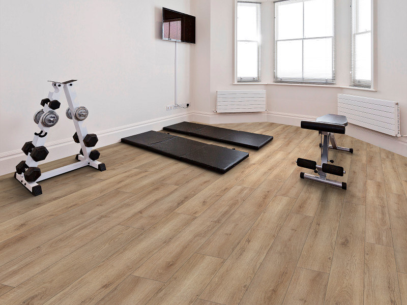 Sandy Brown flooring in a room