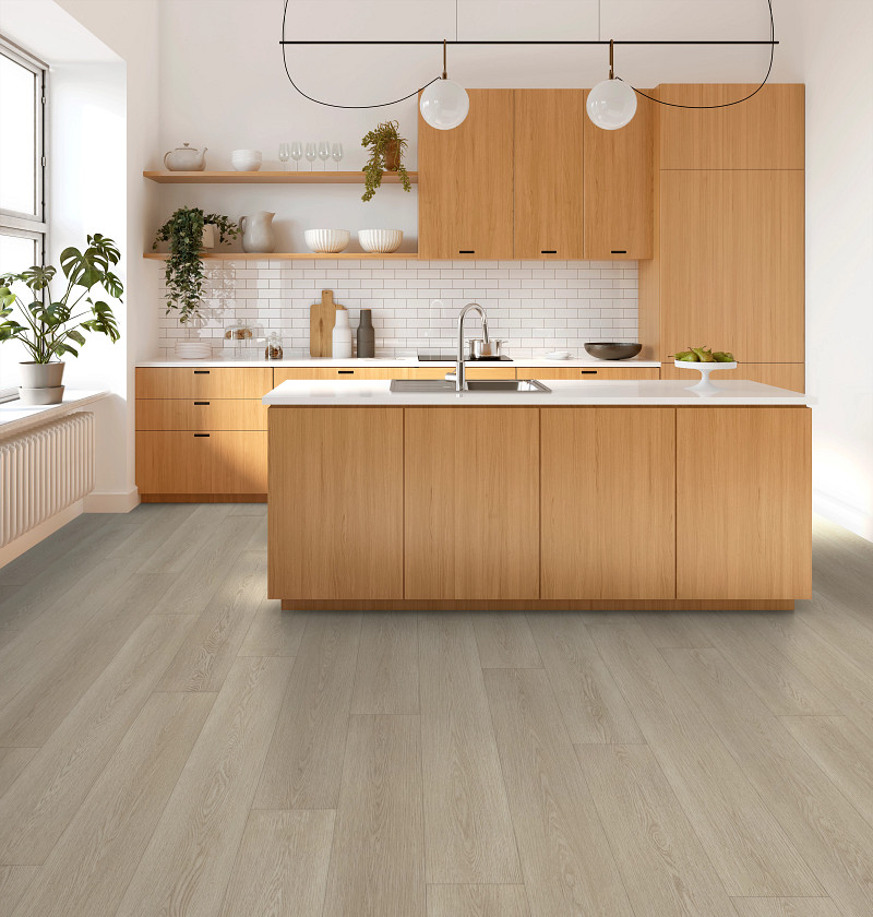 Gossamer Grey flooring in a room