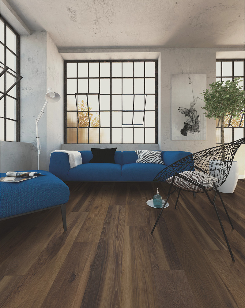 Blended Umber flooring in a room