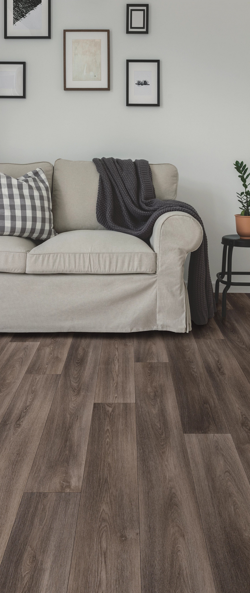 Moreland flooring, shown in a room