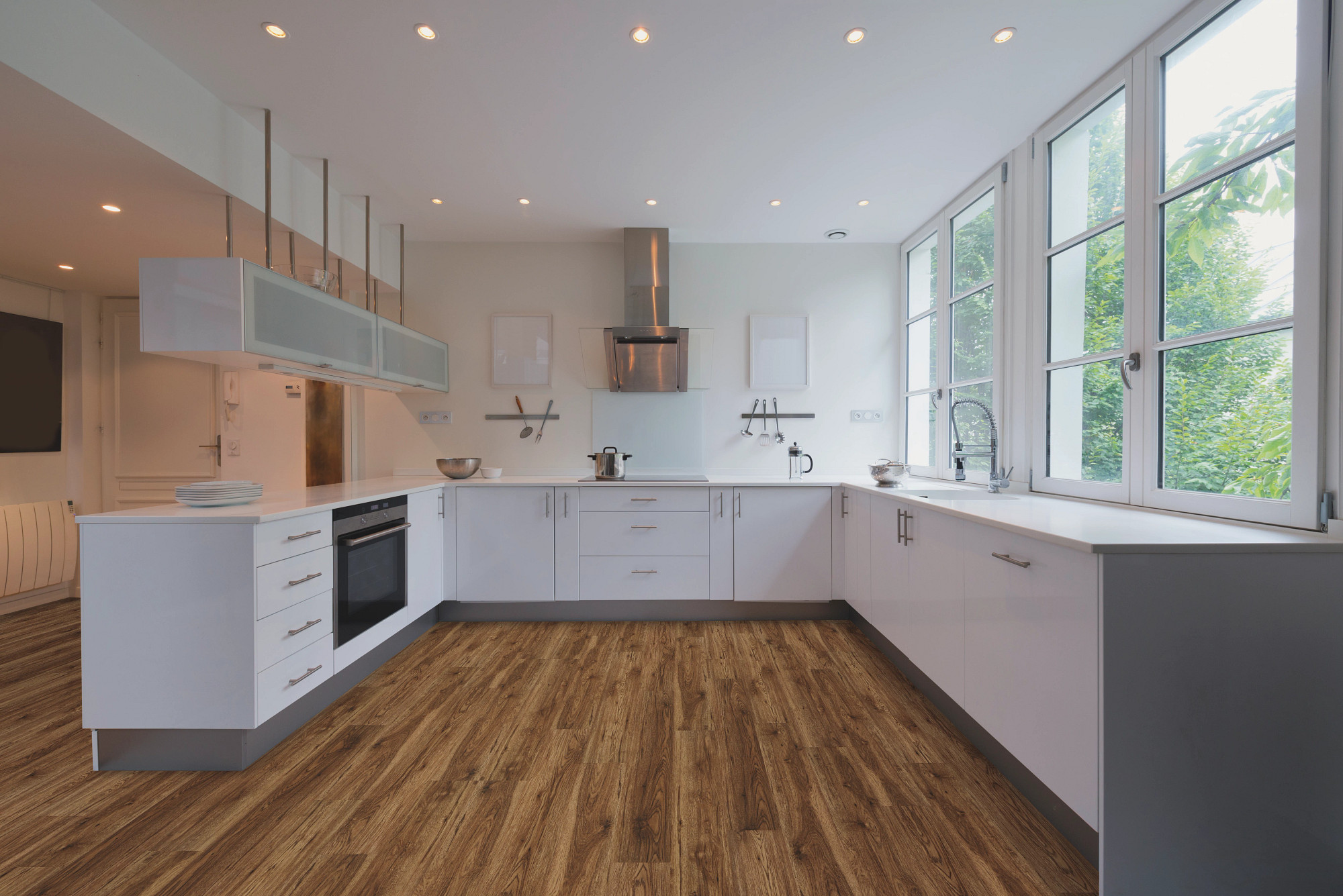 バルボア　ホークアイ　ヴィジョンセット Midway Oak · COREtec Originals Classics VV024 · Powell Flooring