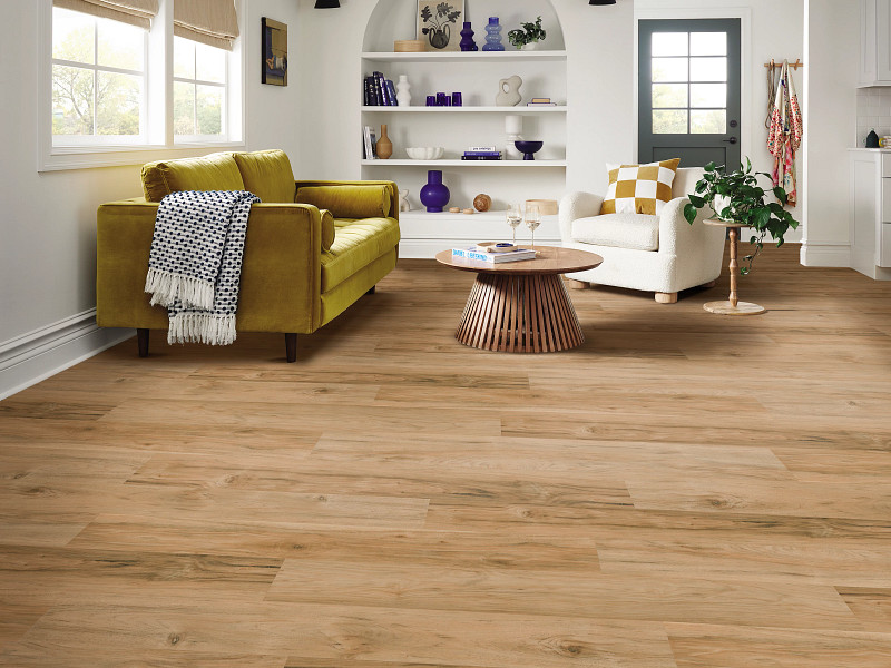 Golden Flare flooring in a room