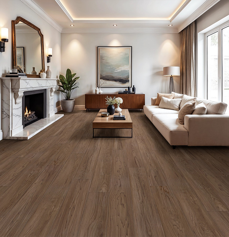Bourbon Maple flooring in a room