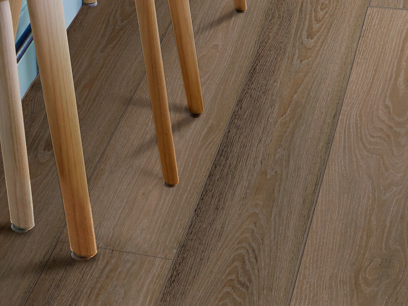 Espresso flooring in a room