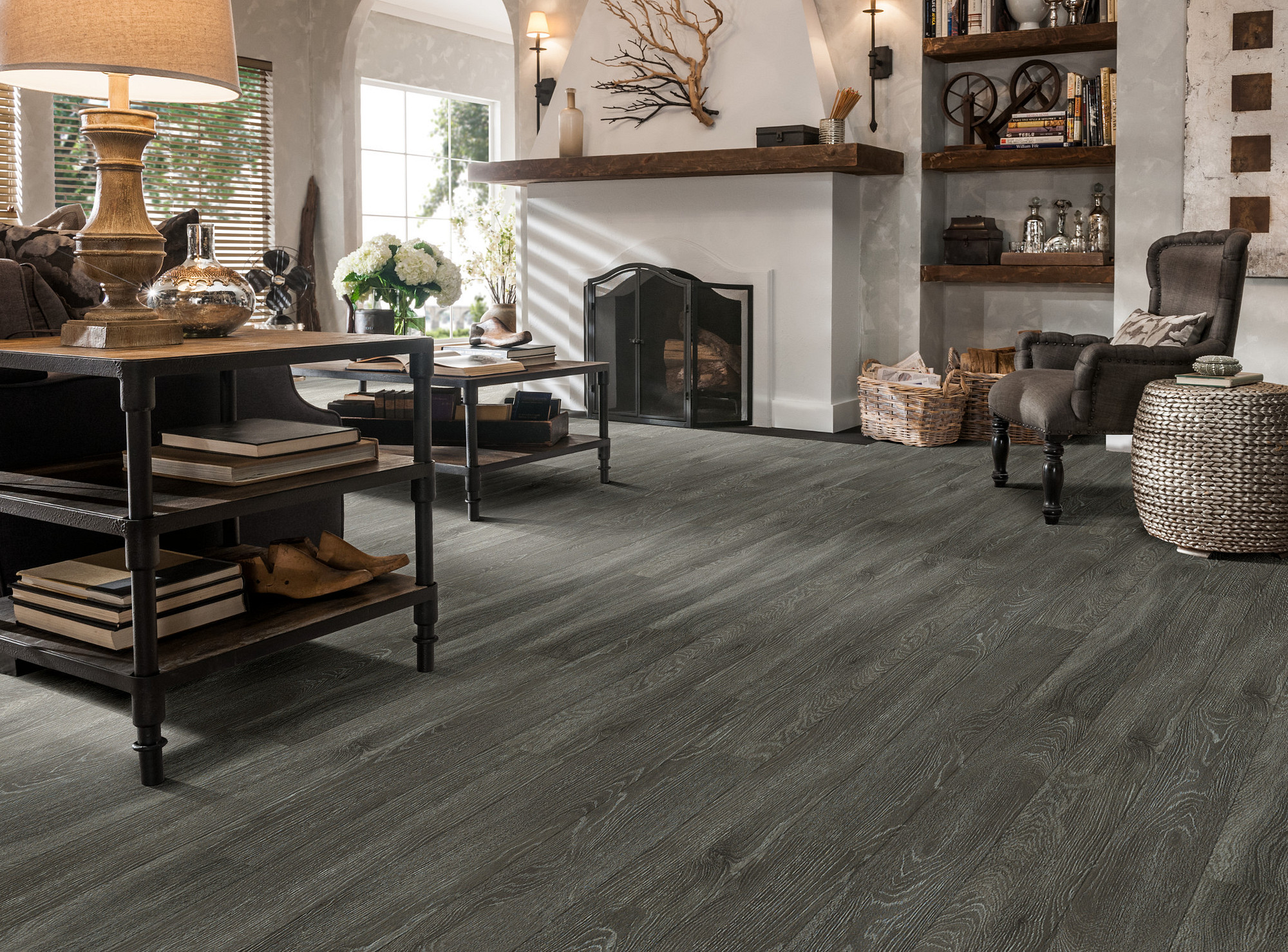 Michigan Ave flooring, shown in a room