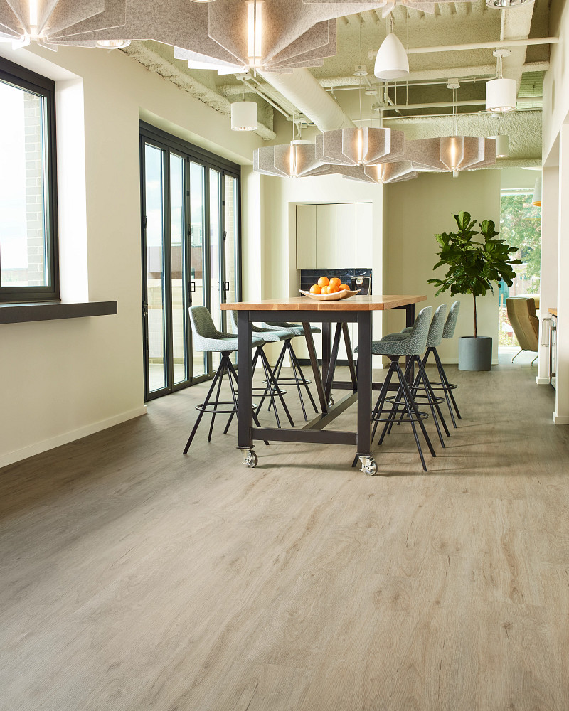 Mission flooring in a room