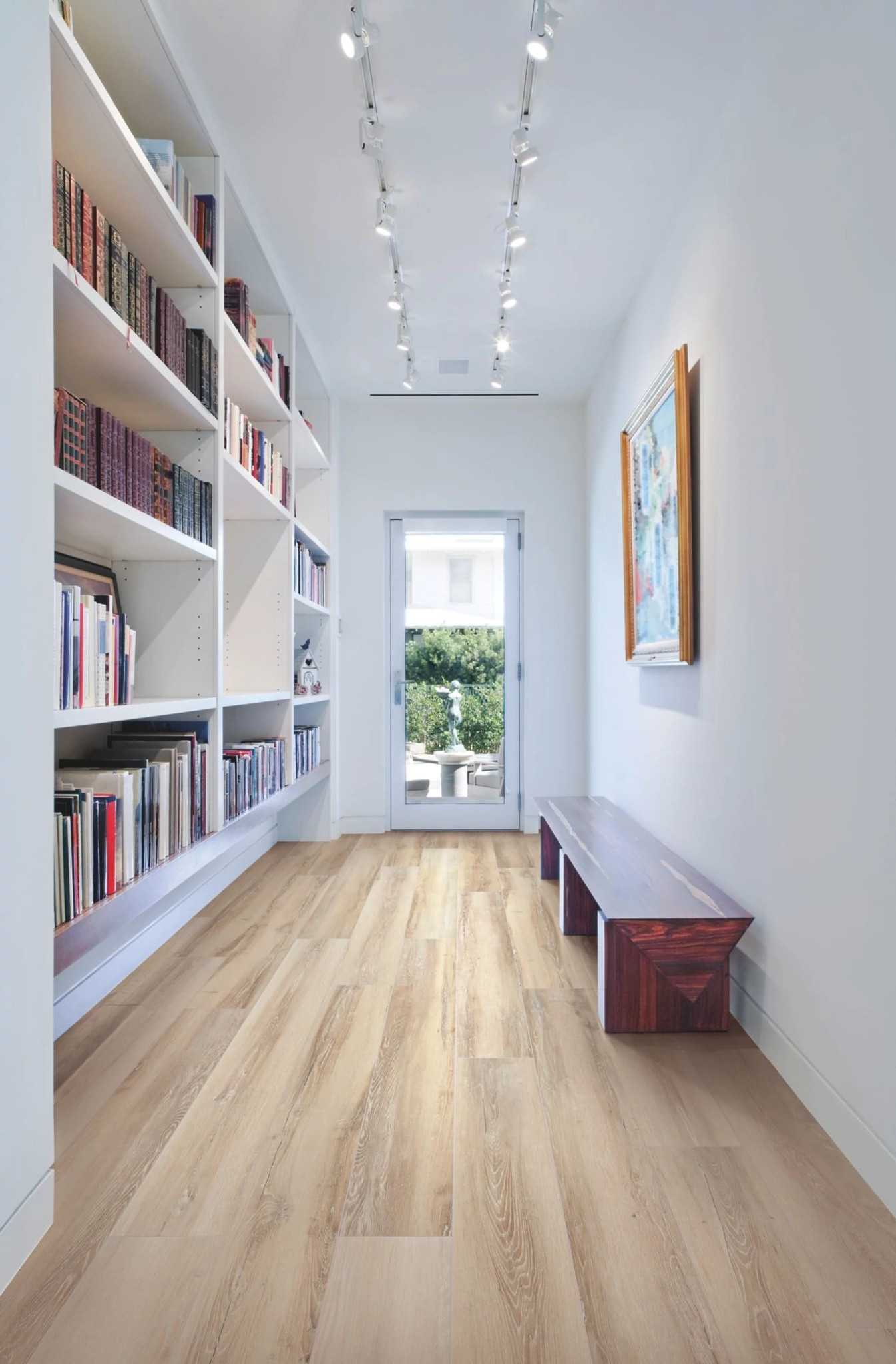 Ezra Oak flooring, shown in a room