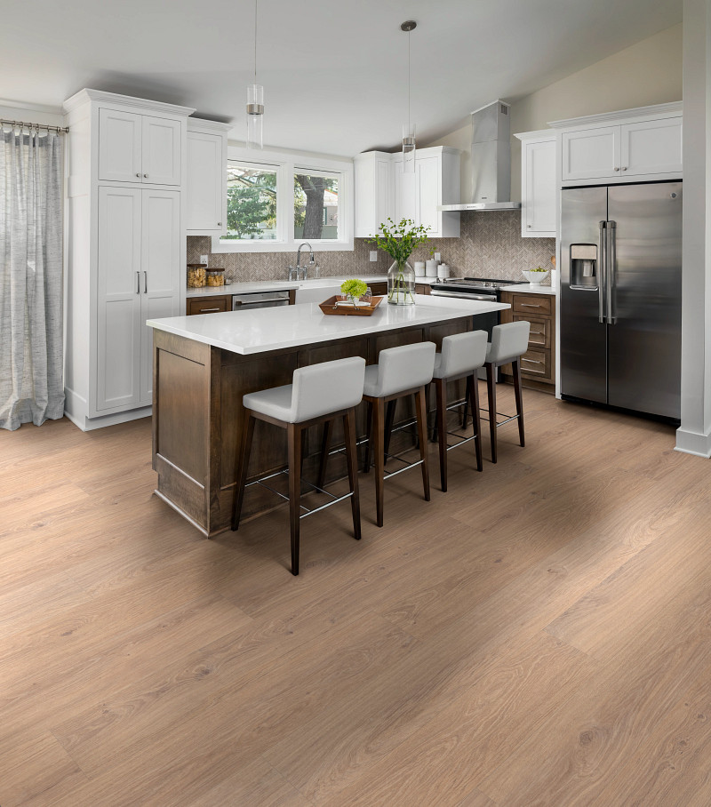 Habitat flooring in a room