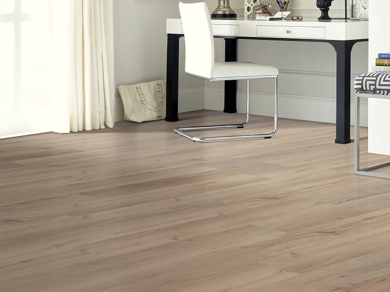 Driftwood flooring in a room