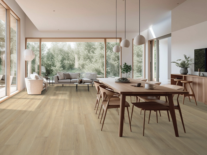 Cozy Taupe flooring in a room