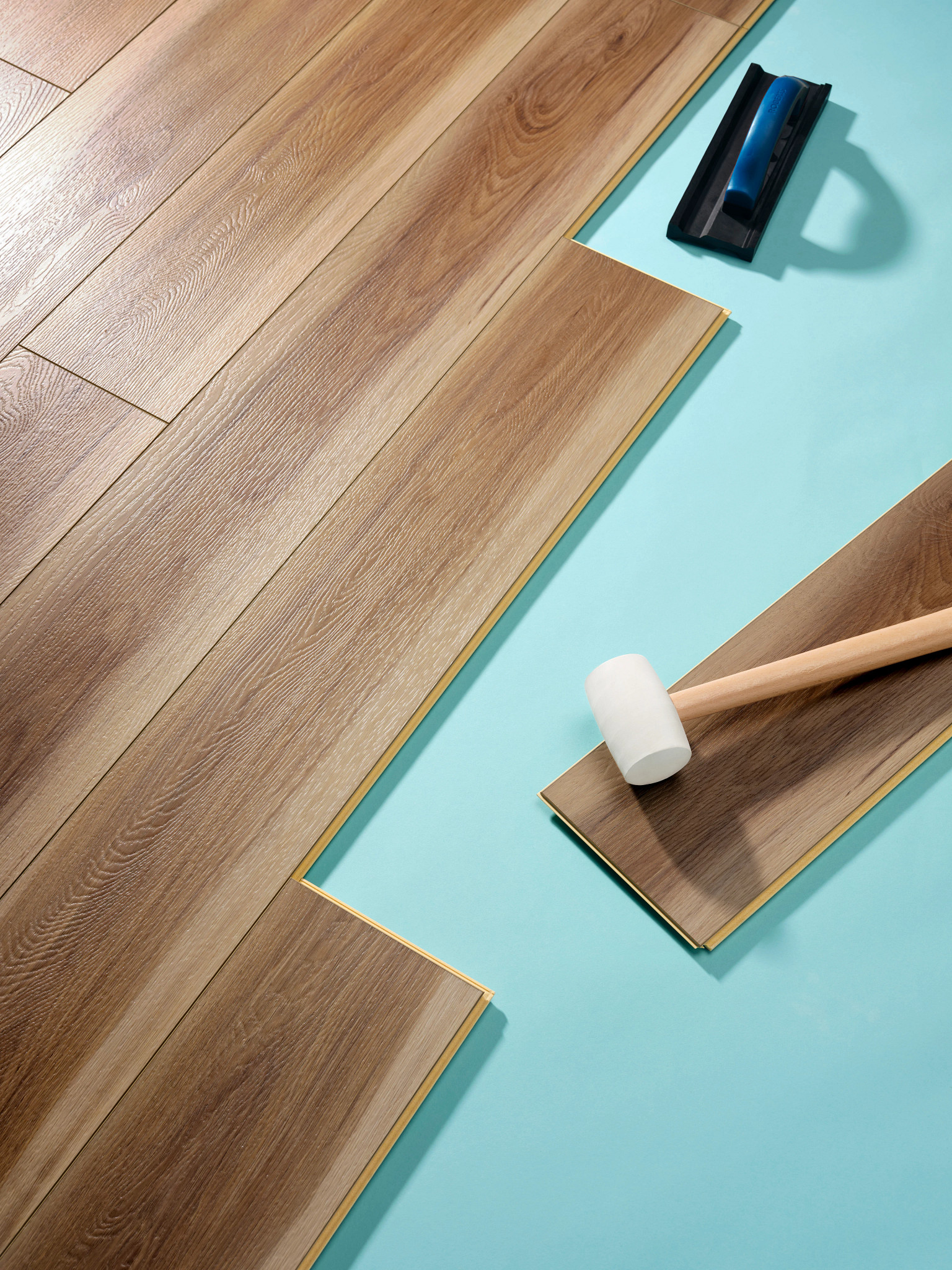 Wilson Pecan flooring, shown in a room