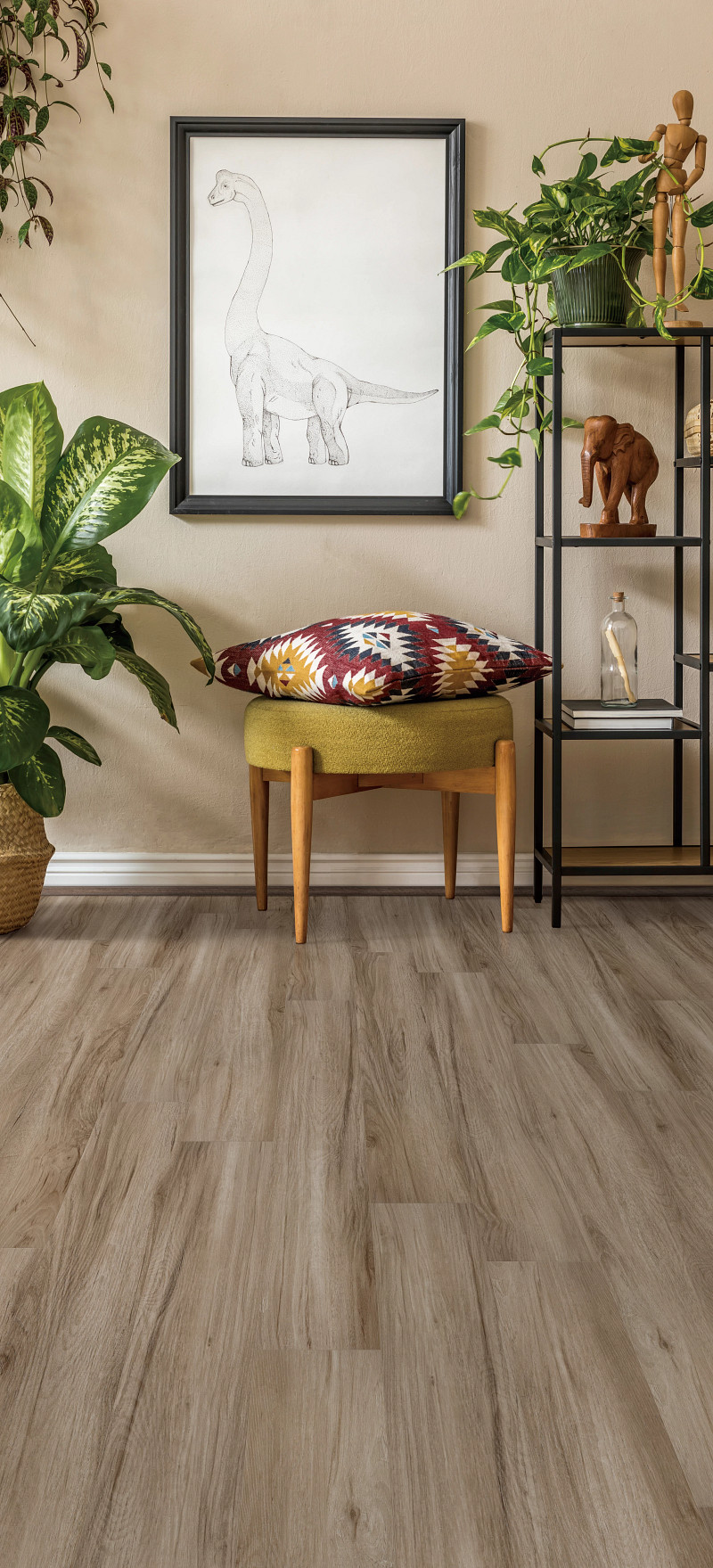 Artesia Hickory flooring in a room