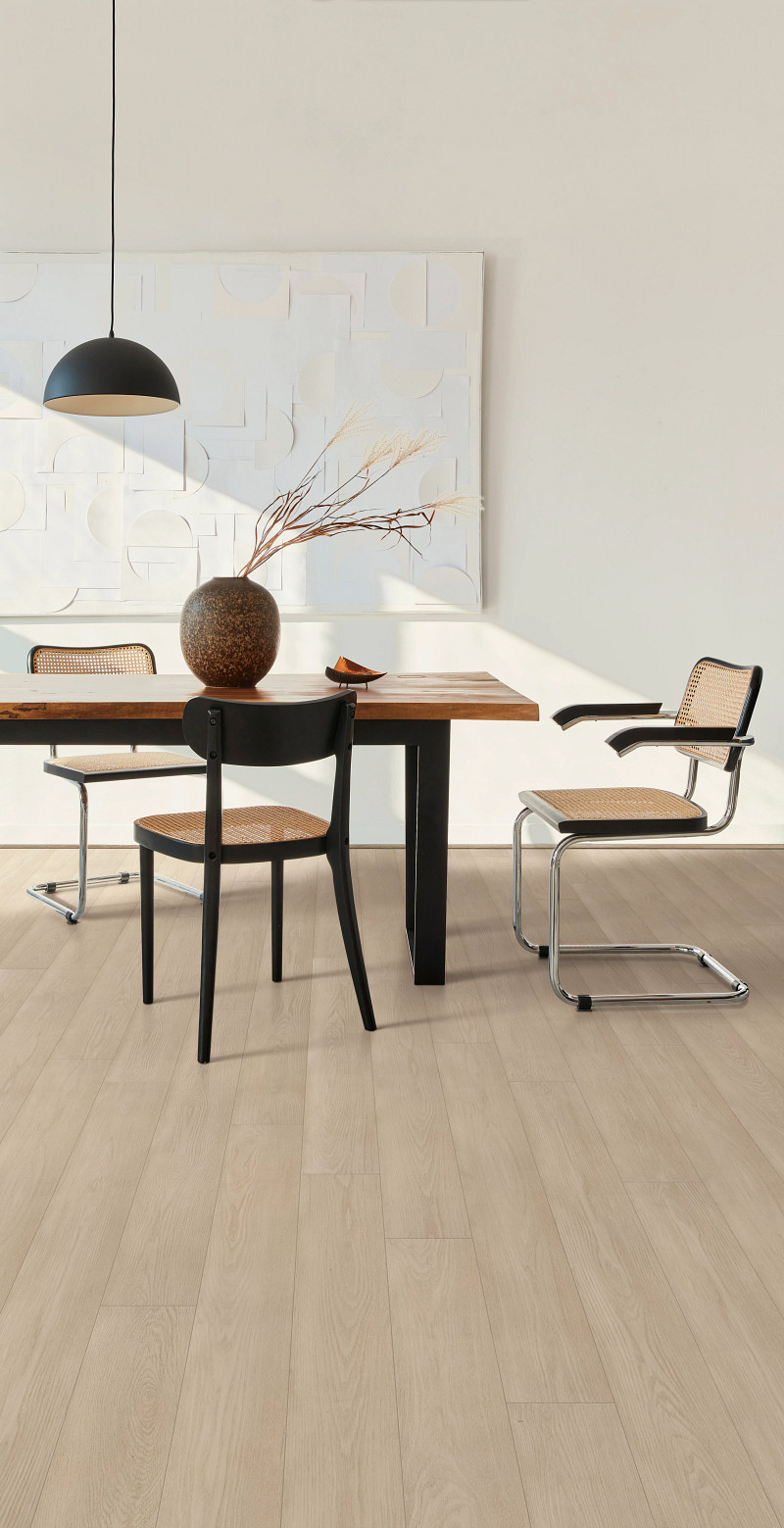 Pure Oak flooring in a room