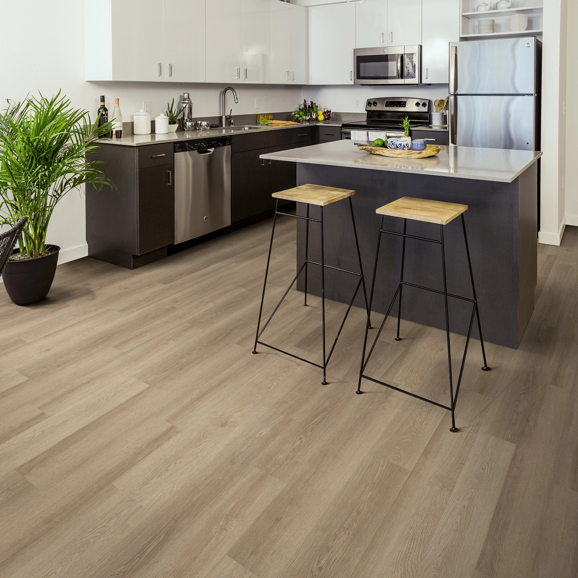 Vista flooring, shown in a room